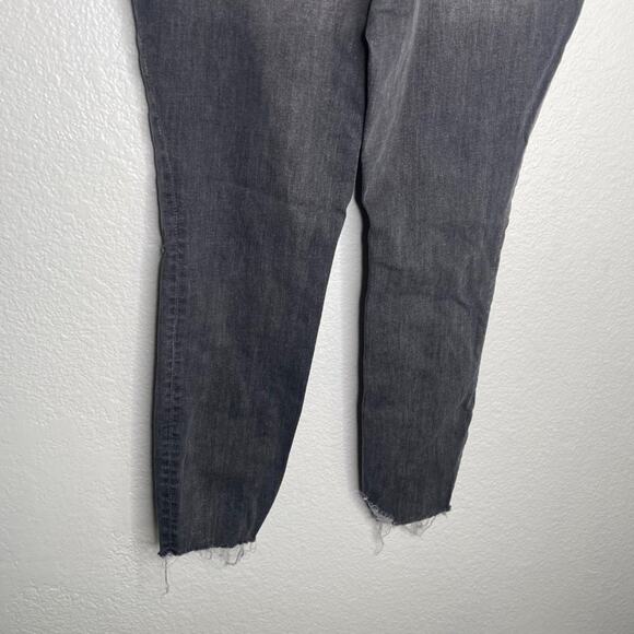 Universal Thread Womens Jeans Size 12 Gray Distressed High Rise Skinny Leg - Picture 15 of 16